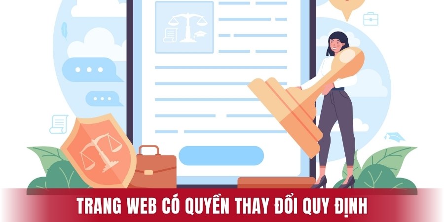 Trang web có quyền thay đổi quy định
